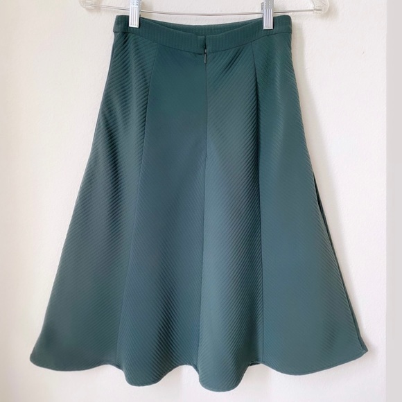 REISS Dark Green Midi Skirt - Size 0 - Picture 4 of 12